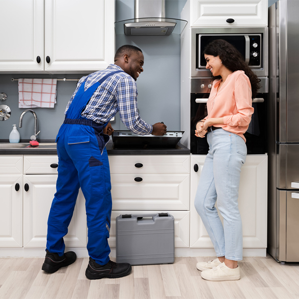 can you provide an estimate for cooktop repair before beginning any work in Champion